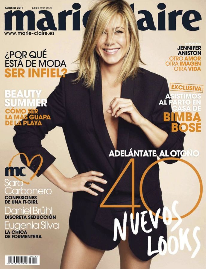 MARIE CLAIRE SPAIN magazine side cover  August 2011