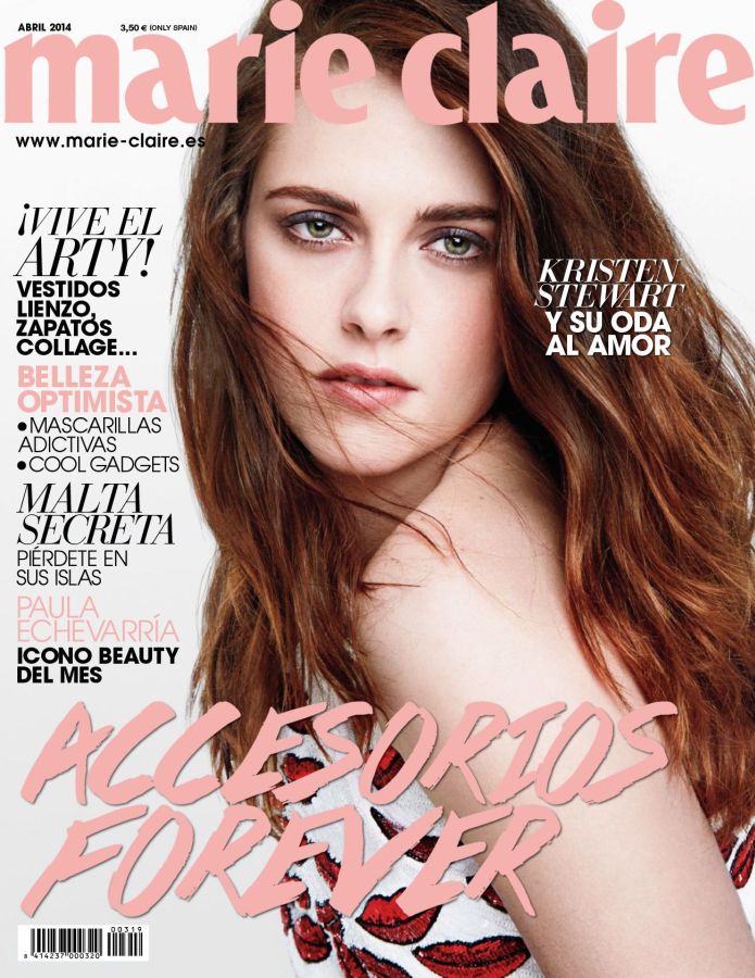 MARIE CLAIRE SPAIN magazine side cover  April 2014