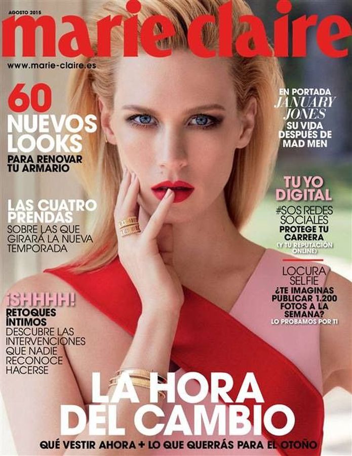 MARIE CLAIRE SPAIN magazine side cover  August 2015