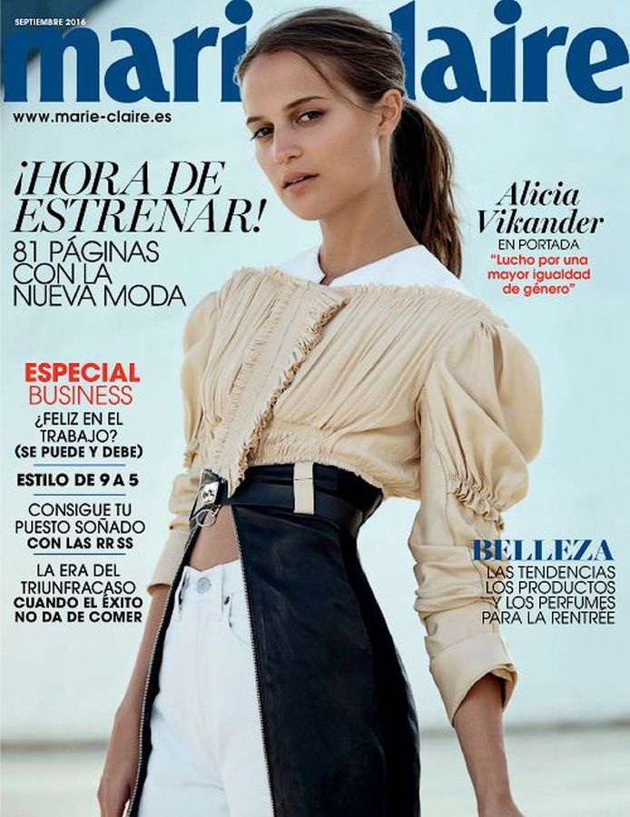 MARIE CLAIRE SPAIN magazine side cover  September 2016