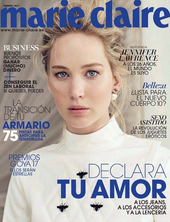 MARIE CLAIRE SPAIN magazine side cover  February 2017