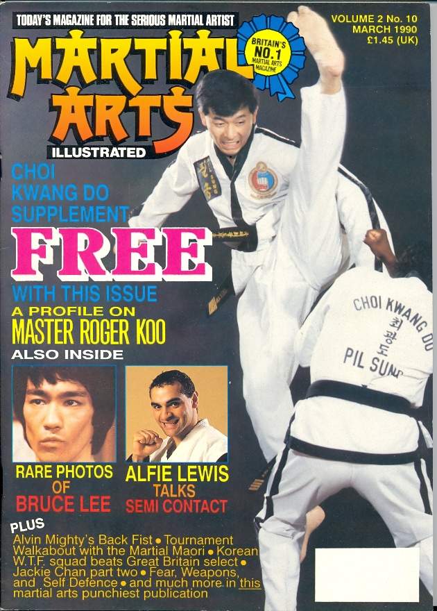 MARTIAL ARTS ILLUSTRATED magazine side cover  March 1990