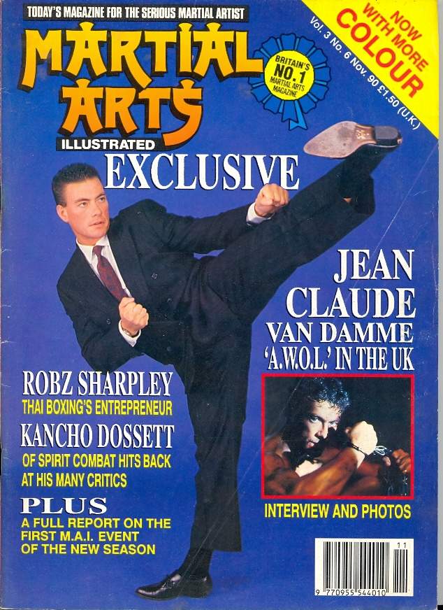 MARTIAL ARTS ILLUSTRATED magazine side cover  November 1990