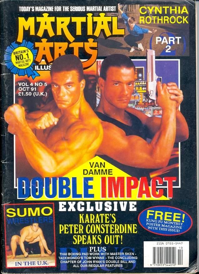 MARTIAL ARTS ILLUSTRATED magazine side cover  October 1991