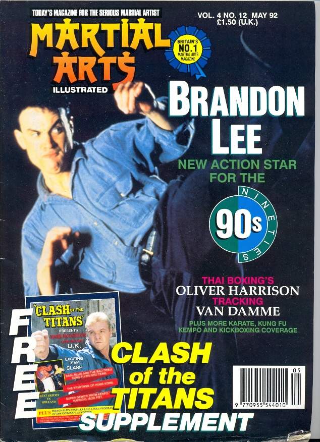 MARTIAL ARTS ILLUSTRATED magazine side cover  May 1992