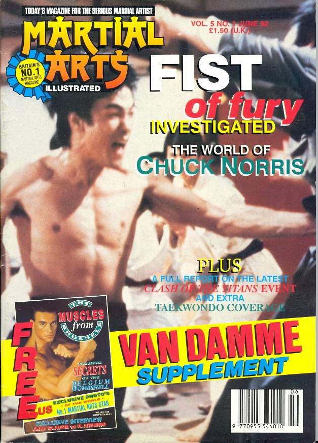 MARTIAL ARTS ILLUSTRATED magazine side cover  June 1992