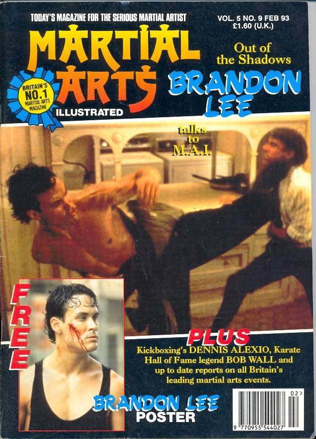 MARTIAL ARTS ILLUSTRATED magazine side cover  February 1993