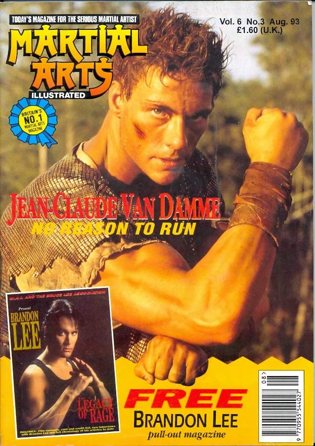 MARTIAL ARTS ILLUSTRATED magazine side cover  August 1993