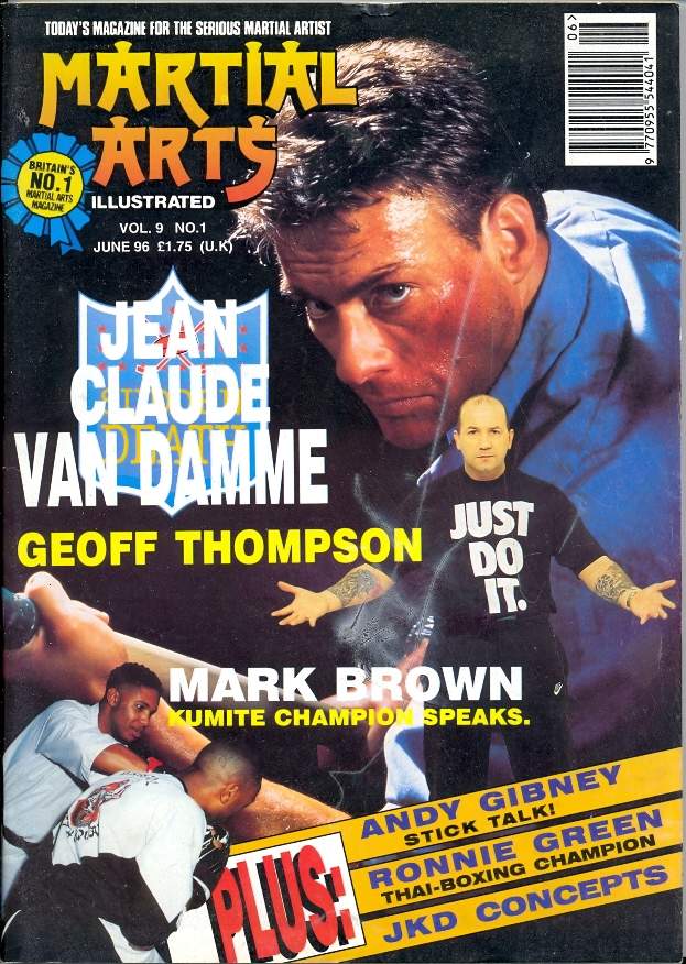 MARTIAL ARTS ILLUSTRATED magazine side cover  June 1996