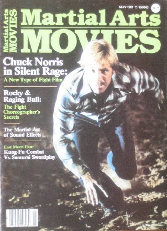 MARTIAL ARTS MOVIES (IKF) magazine side cover May 1982