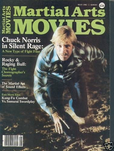 MARTIAL ARTS MOVIES magazine side cover May 1982
