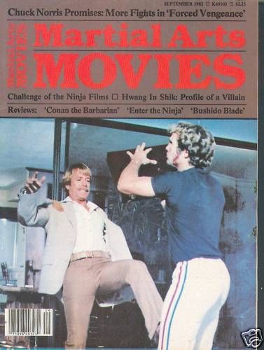 MARTIAL ARTS MOVIES magazine cover September 1982