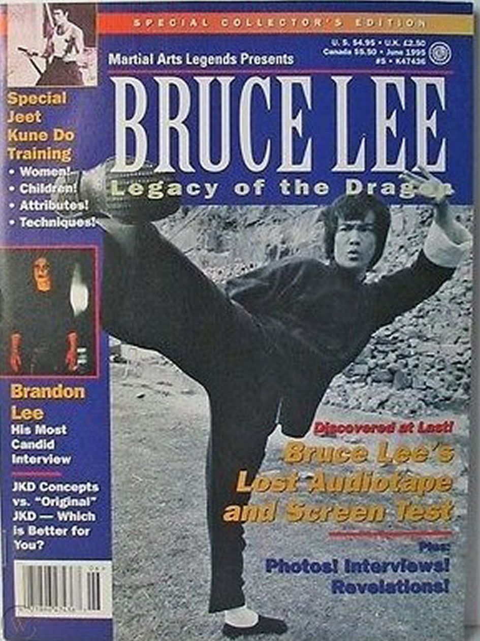 MARTIAL ARTS LEGENDS magazine side cover  June 1995
