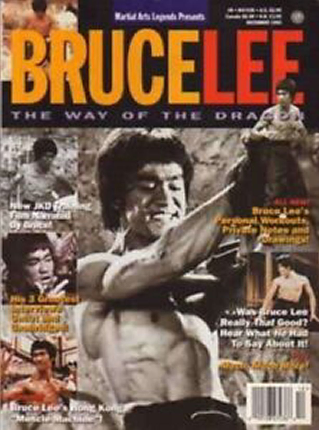 MARTIAL ARTS LEGENDS magazine side cover  December 1995