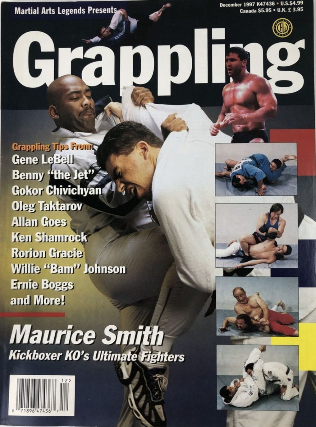 MARTIAL ARTS LEGENDS magazine side cover  December 1997