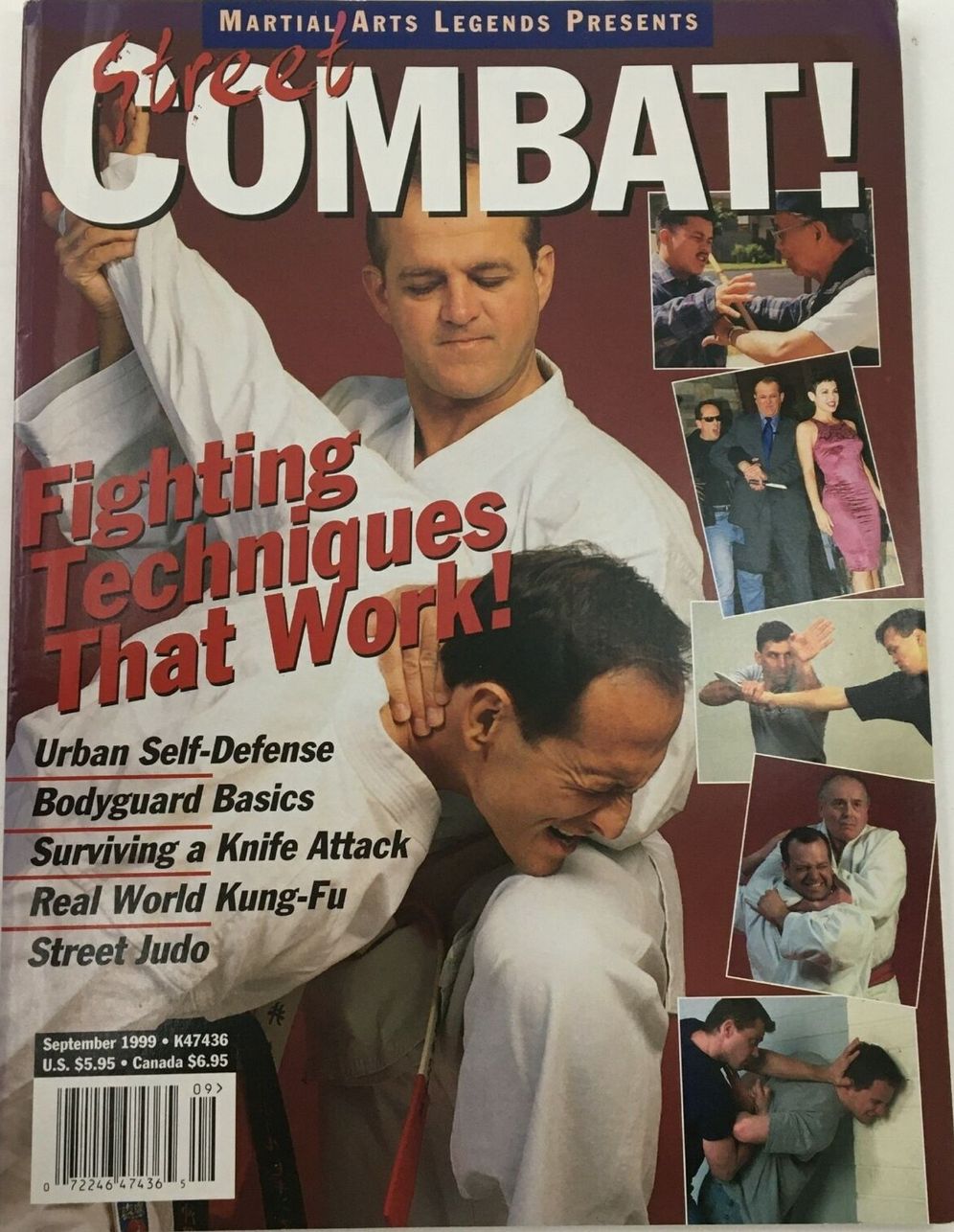 MARTIAL ARTS LEGENDS magazine side cover  September 1999