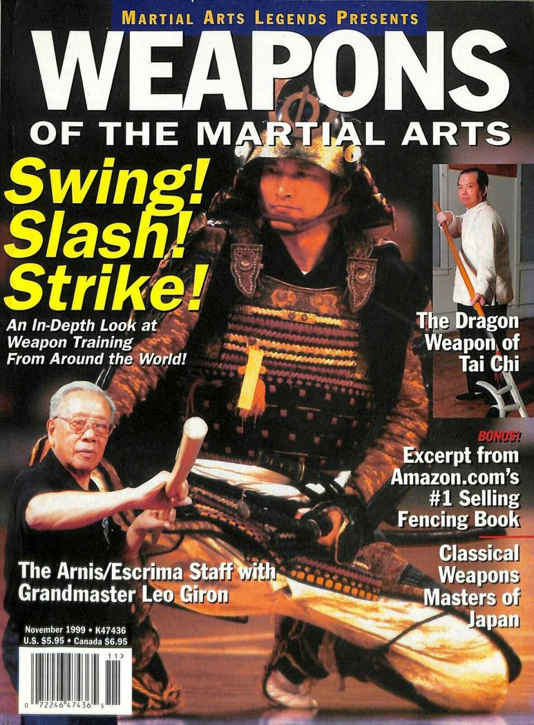 MARTIAL ARTS LEGENDS magazine side cover  November 1999