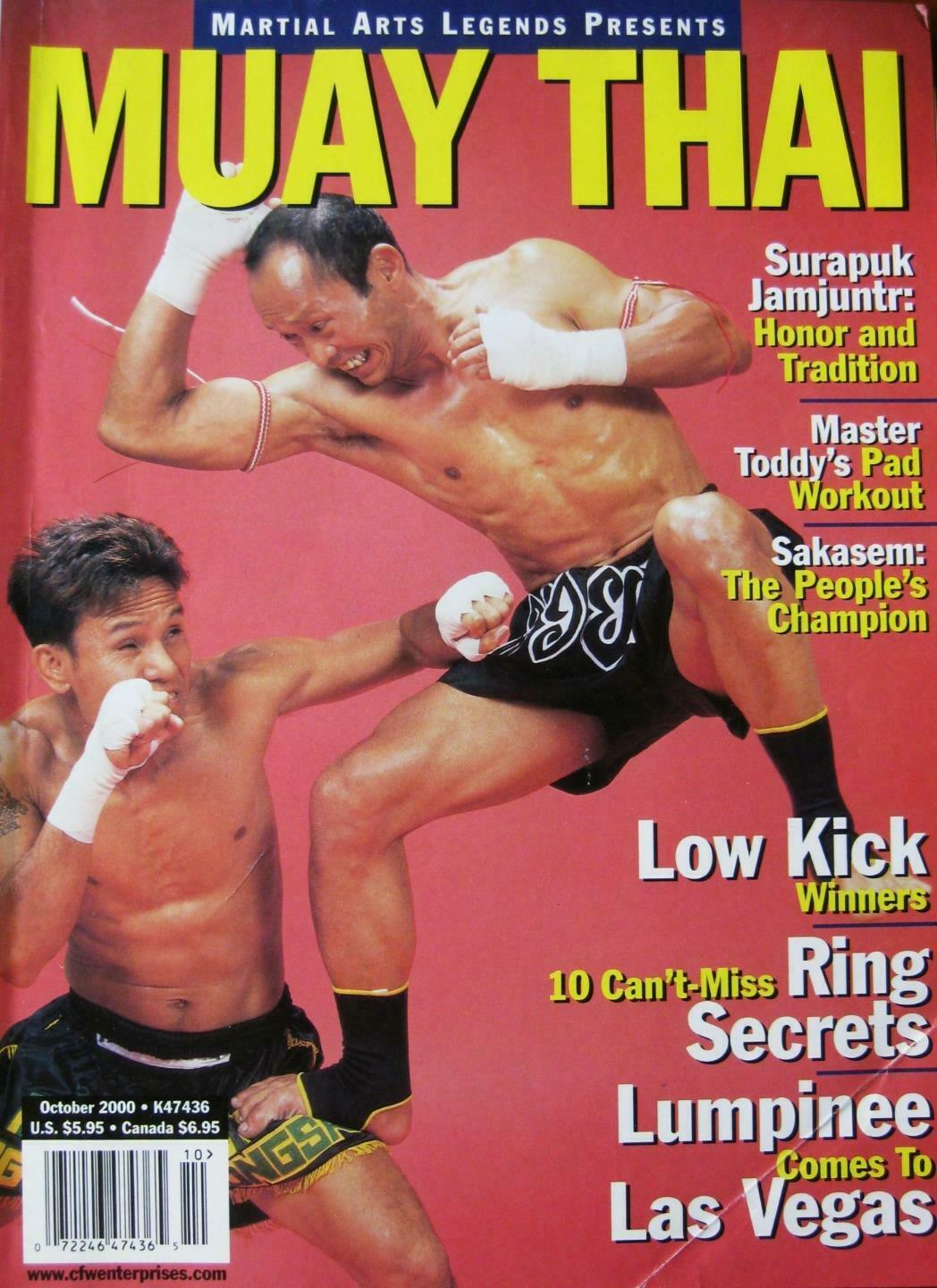MARTIAL ARTS LEGENDS magazine side cover  October 2000