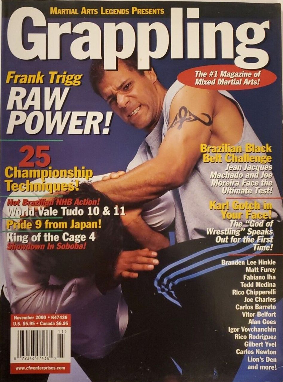 MARTIAL ARTS LEGENDS magazine side cover  November 2000