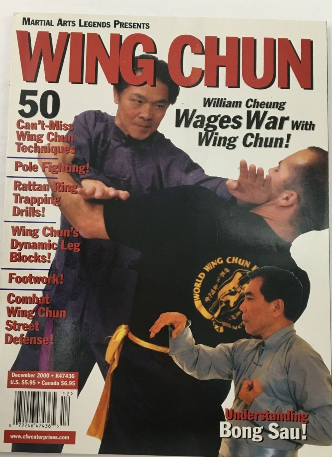 MARTIAL ARTS LEGENDS magazine side cover  December 2000