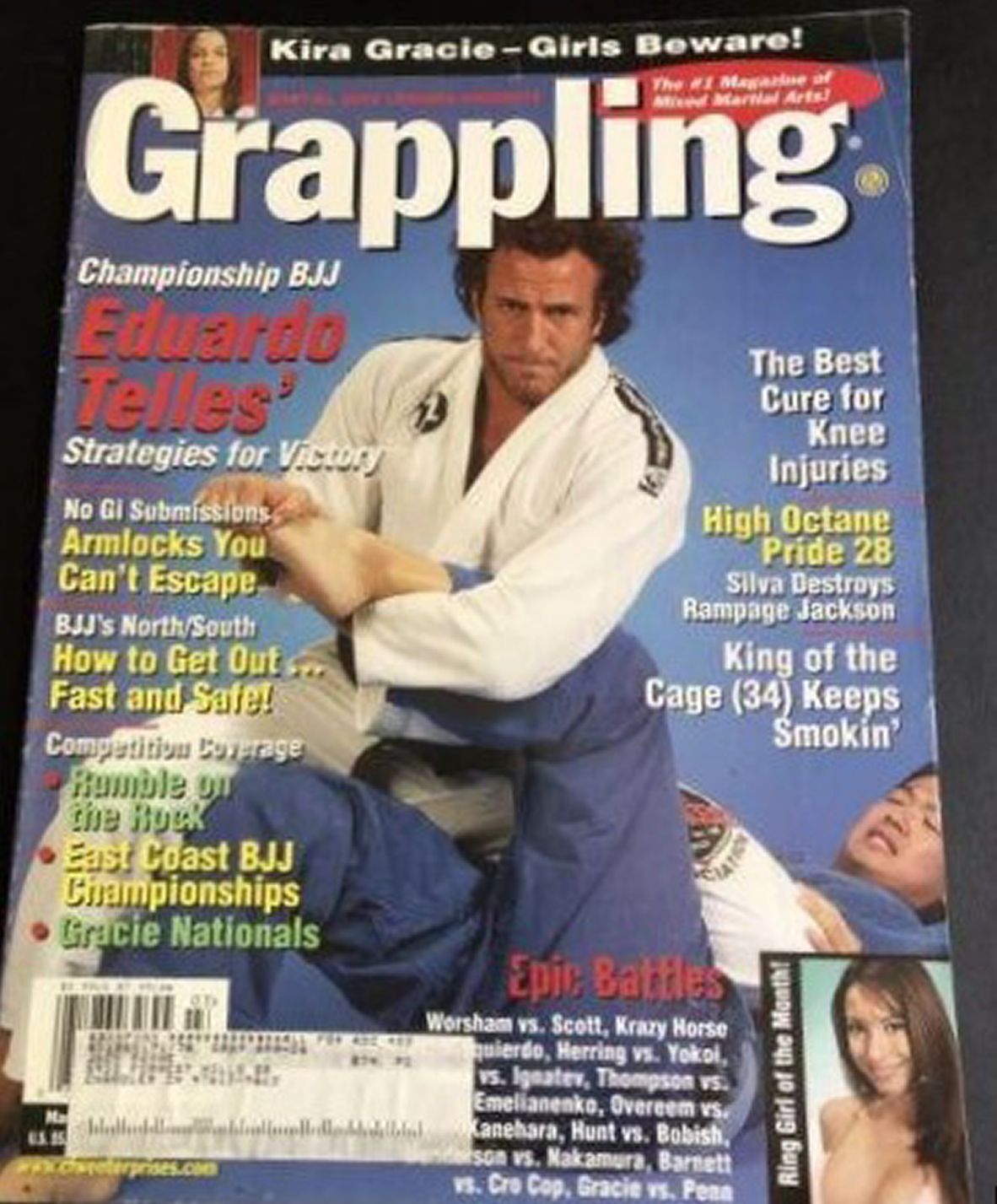 MARTIAL ARTS LEGENDS magazine side cover  March 2005