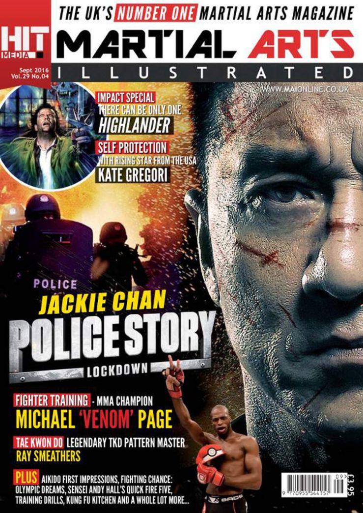 MARTIAL ARTS ILLUSTRATED magazine side cover  Vol 29 No  4  September 2016