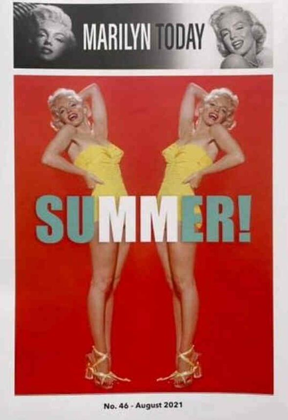 MARILYN TODAY magazine side cover Issue 46  August 2021