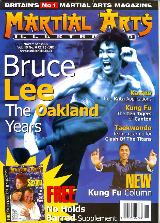 MARTIAL ARTS ILLUSTRATED magazine side cover  November 2002