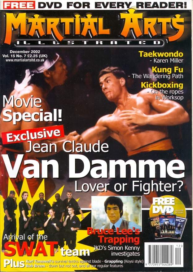 MARTIAL ARTS ILLUSTRATED magazine side cover  December 2002