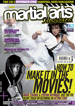 MARTIAL ARTS ILLUSTRATED magazine side cover  May 2012