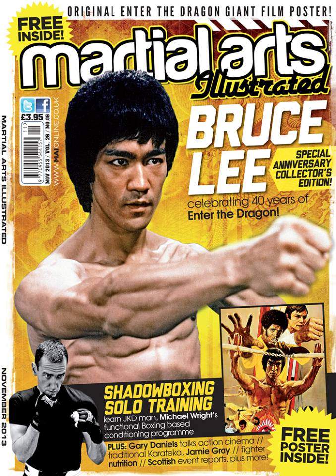 MARTIAL ARTS ILLUSTRATED magazine side cover  November 2013