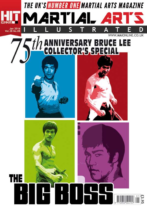 MARTIAL ARTS ILLUSTRATED magazine side cover  January 2016