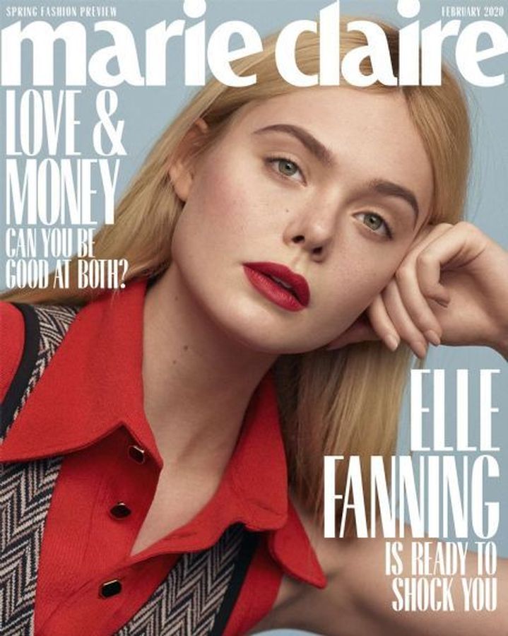 MARIE CLAIRE USA magazine side cover  February 2020