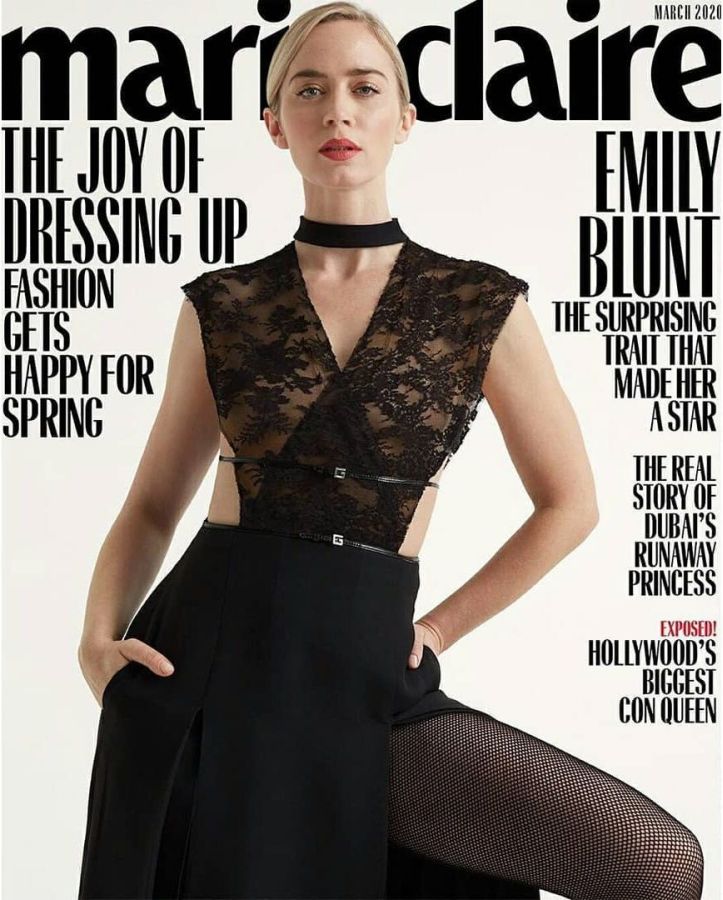 MARIE CLAIRE USA magazine side cover  March 2020