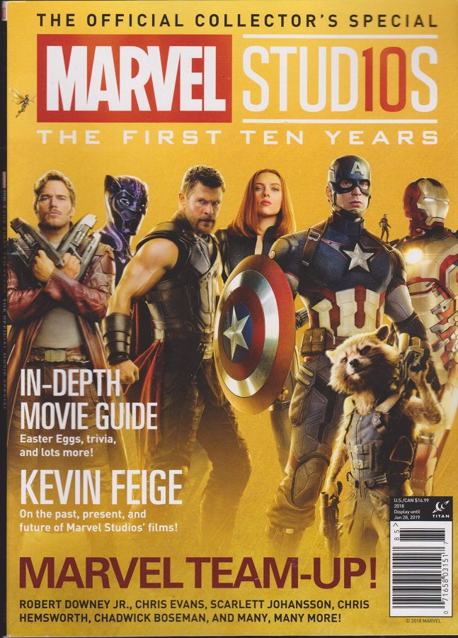 MARVEL STUDIOS MOVIE MAGAZINE magazine side cover   2018