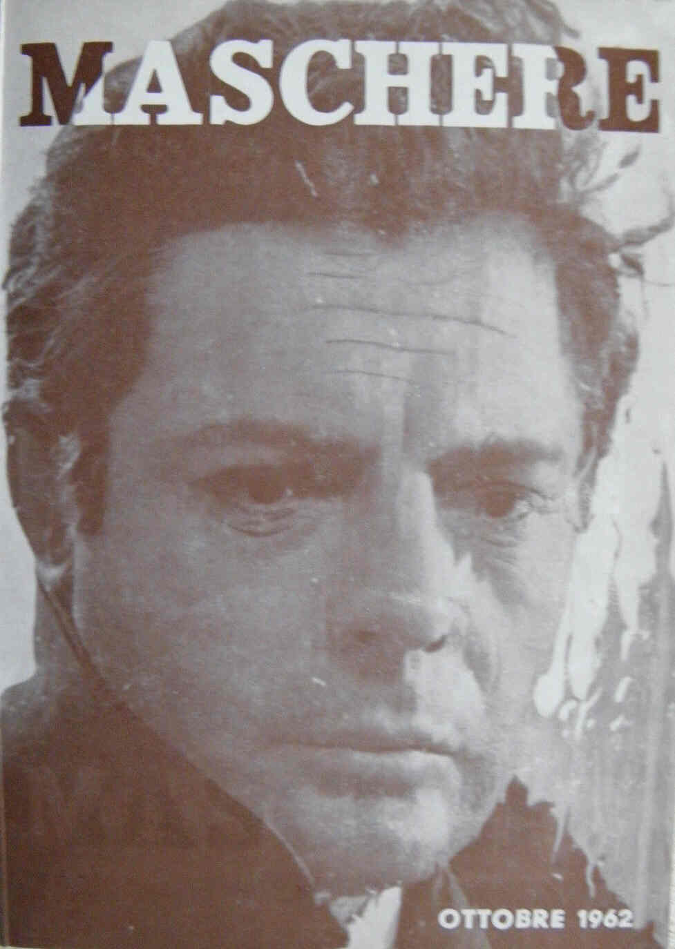 MASCHERE magazine side cover October 1962