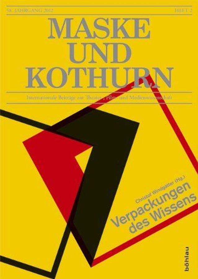 MASKE UND KOTHURN magazine side cover Issue 58   2012