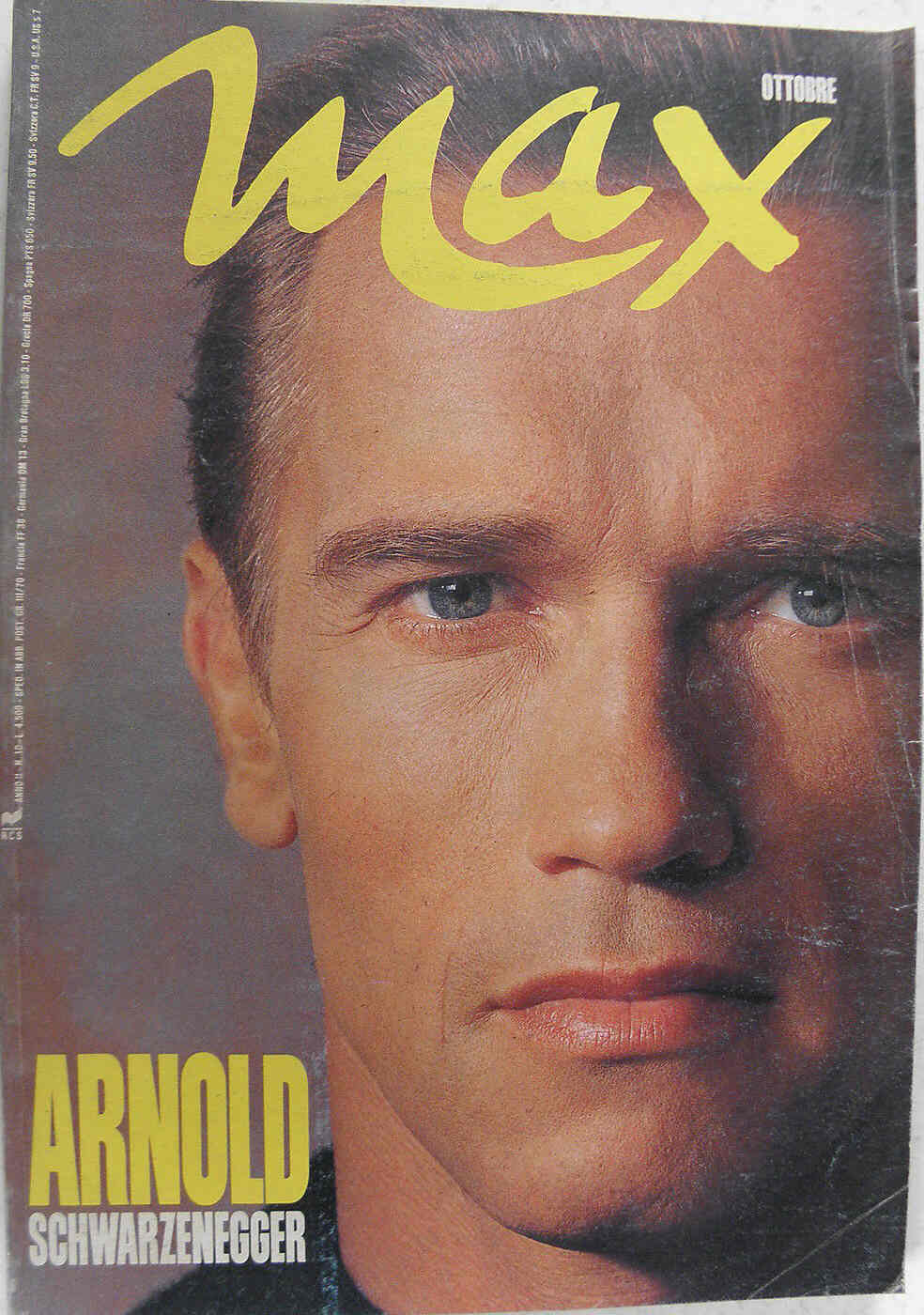MAX magazine side cover October 1986