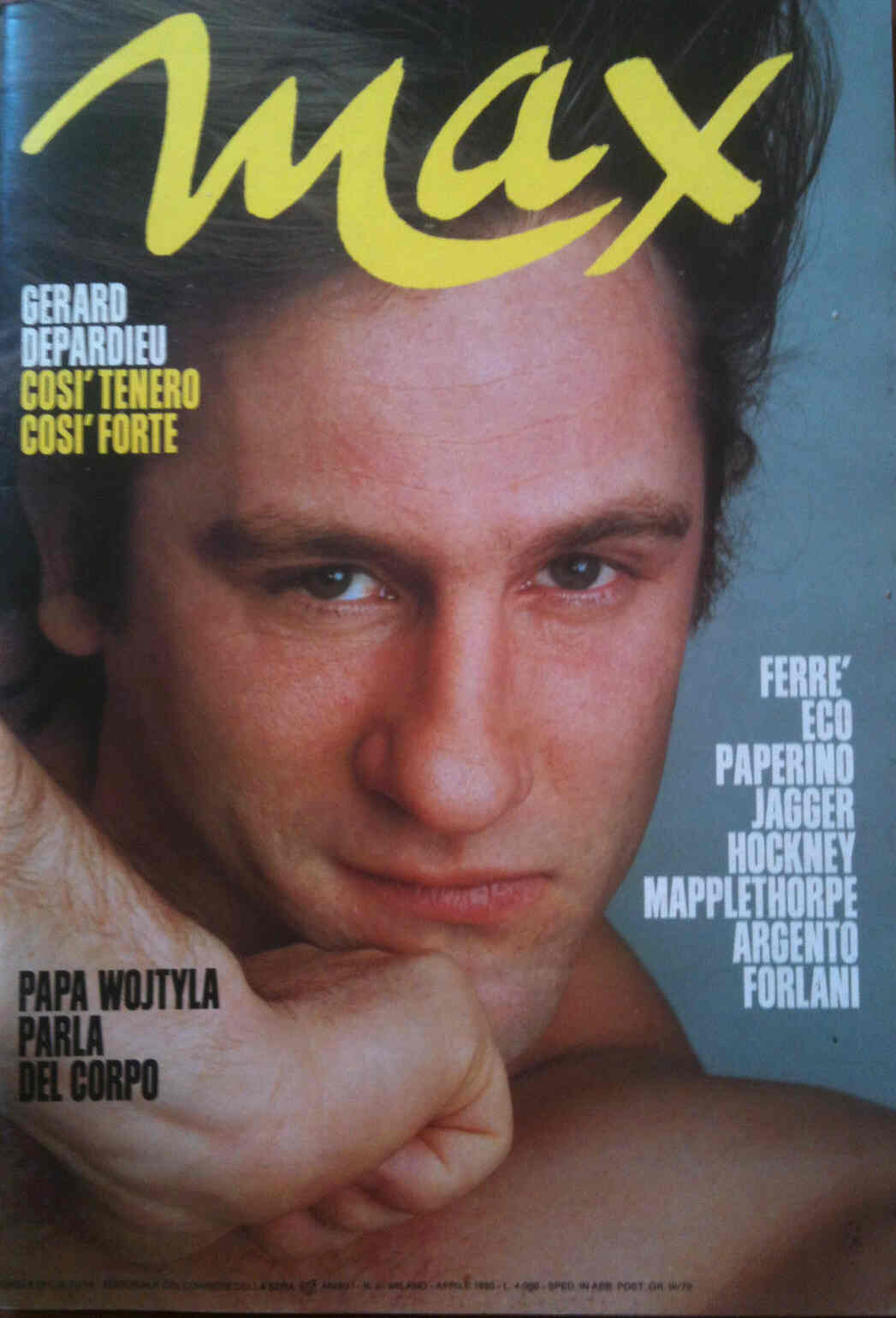 MAX magazine side cover Issue 2 April 1985