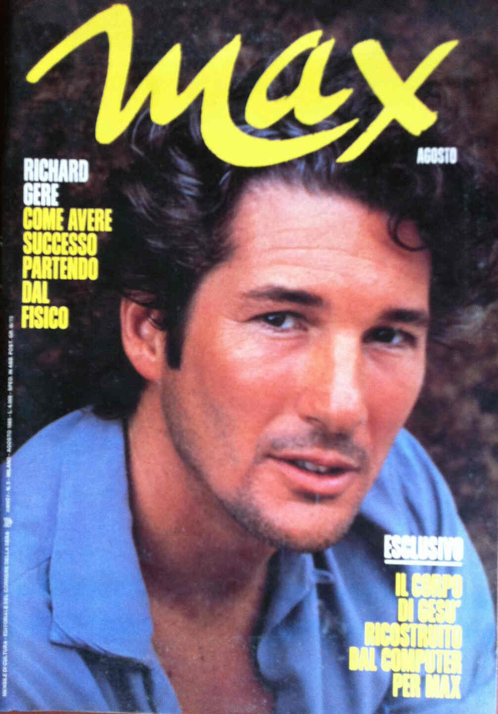 MAX magazine side cover August 1985