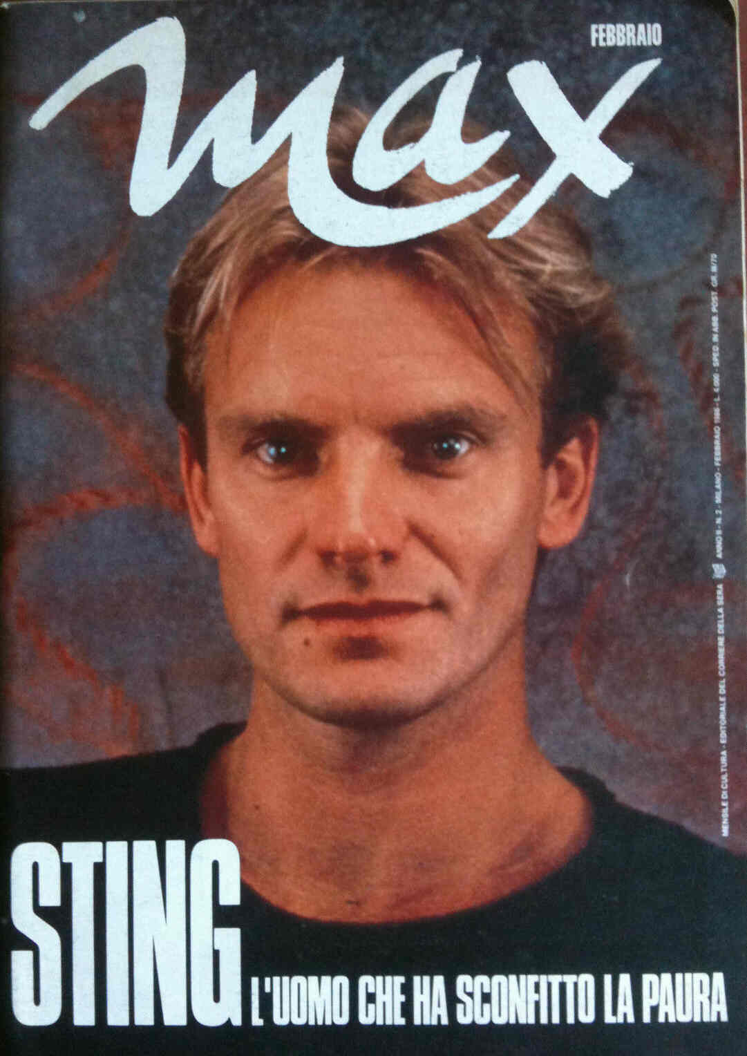MAX magazine side cover February 1986