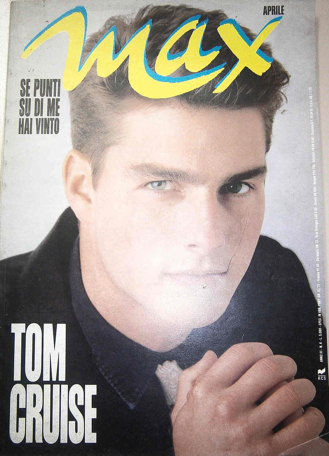 MAX magazine side cover April 1987