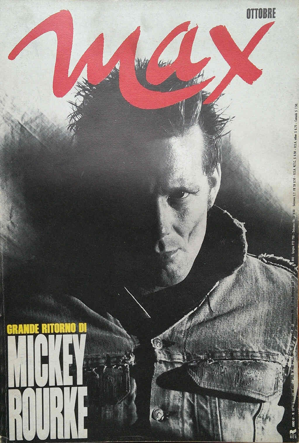 MAX magazine side cover October 1988