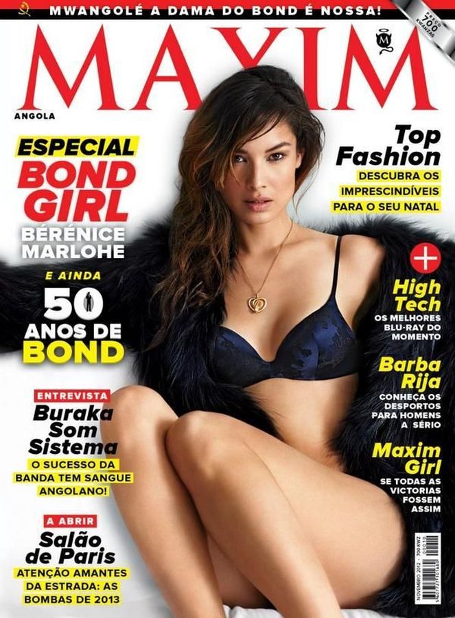 MAXIM ANGOLA magazine side cover  November 2012