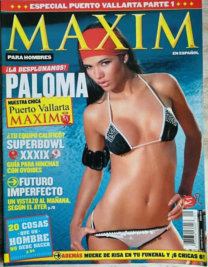 MAXIM COLOMBIA magazine side cover  January 2005