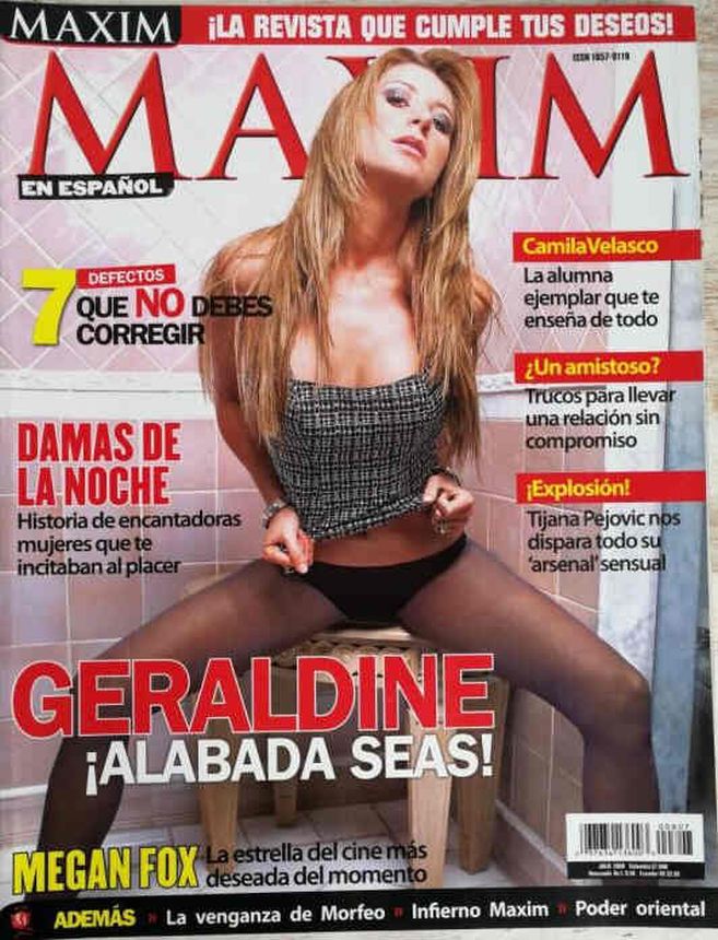 MAXIM COLOMBIA magazine side cover  July 2009