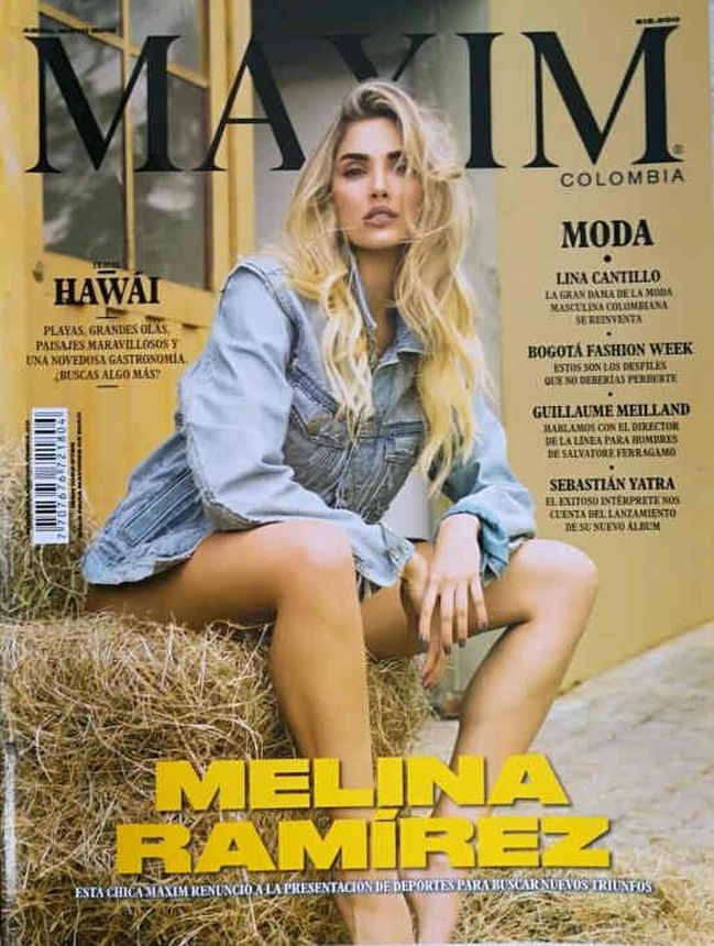 MAXIM COLOMBIA magazine side cover  April/May 2018