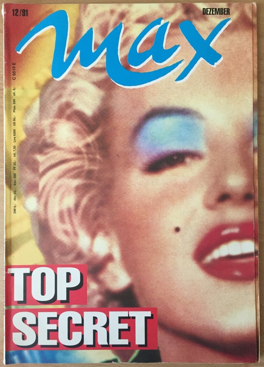 MAX (DE) magazine side cover  December 1991