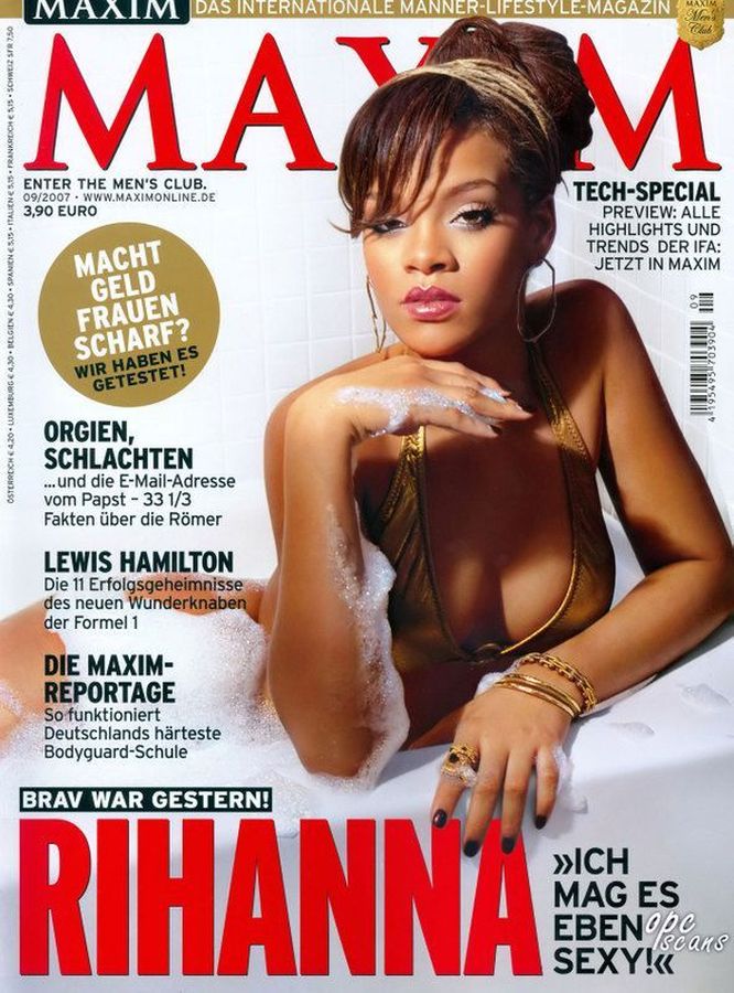 MAXIM GERMANY magazine side cover  September 2007