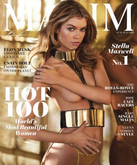 MAXIM magazine side cover Issue 214 July 2016
